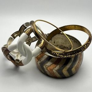 Vintage gold bracelet bundle